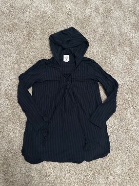 Billabong Black Hooded Coverup